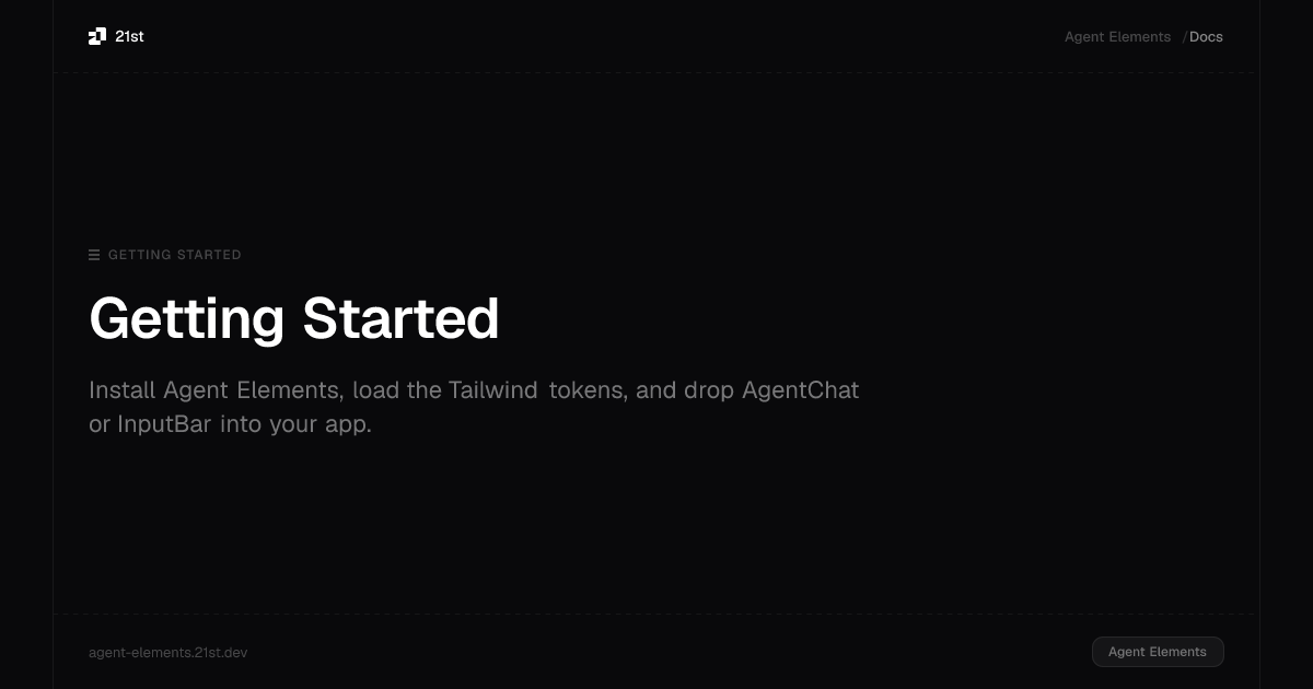 Introduction · Agent Elements