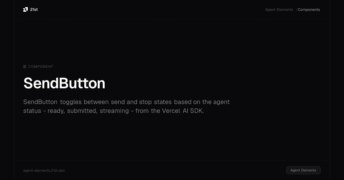 SendButton · Agent Elements